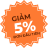 Giảm 5%