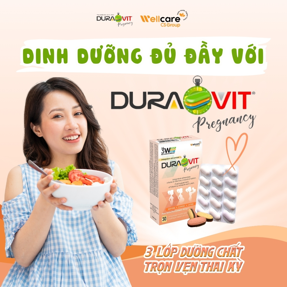 Viên bổ bầu Duravit Pregnancy - Dinh dưỡng đầy đủ