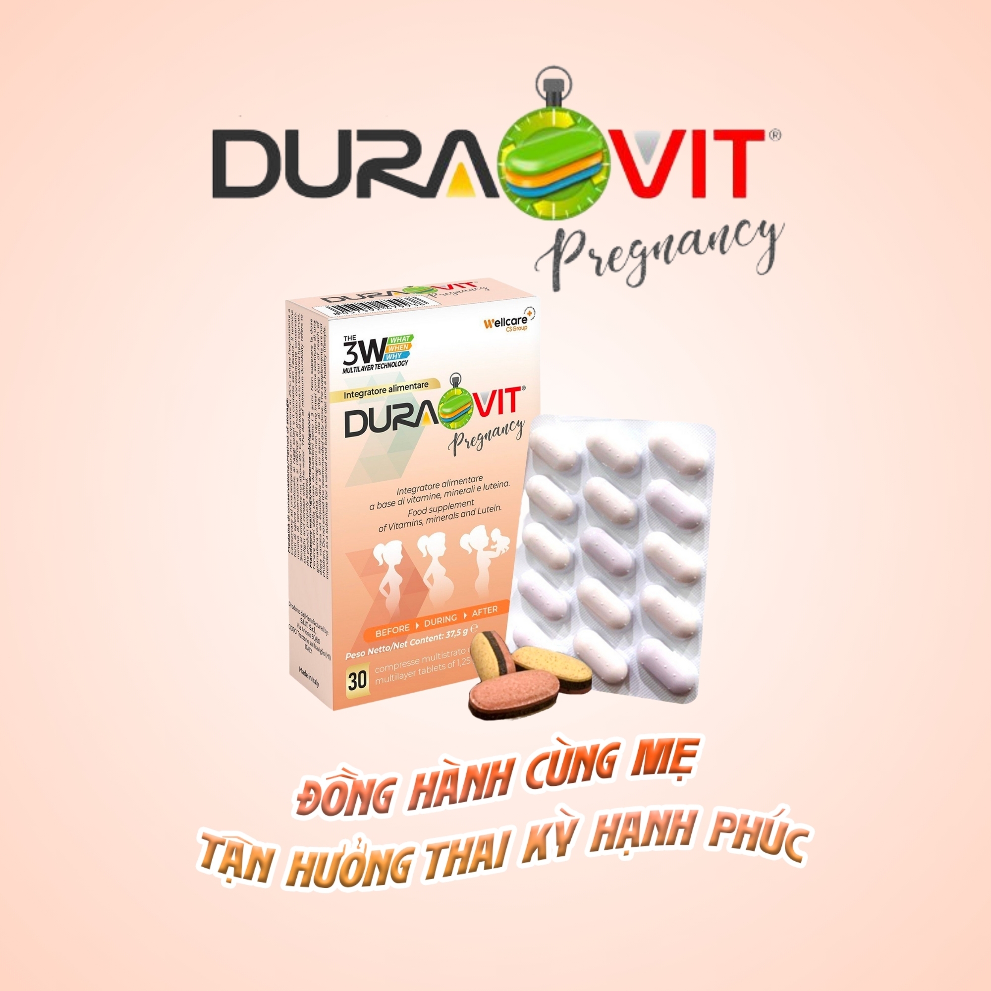 Viên bổ bầu Duravit Pregnancy - 3 lớp giải phóng